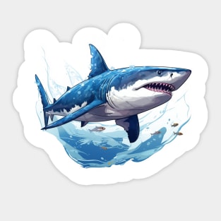 Blue Shark Sticker